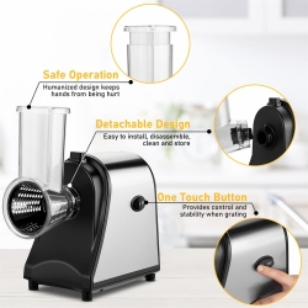 1000W Electric Vegetable Grater & Slicer - Image 2