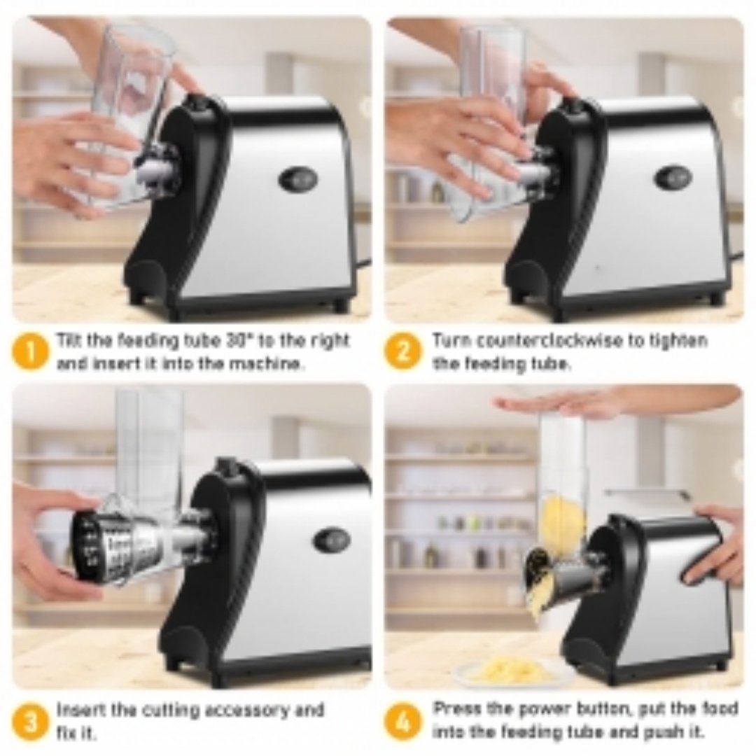 1000W Electric Vegetable Grater & Slicer - Image 8